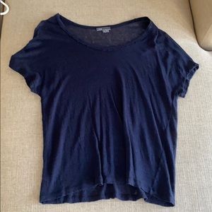 Vince navy slub top
